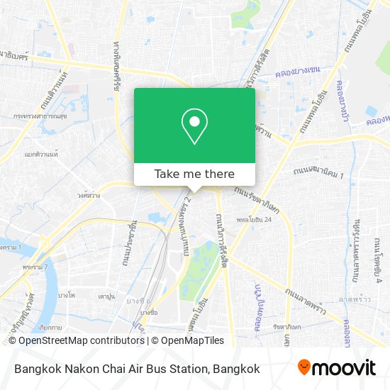 Bangkok Nakon Chai Air Bus Station map