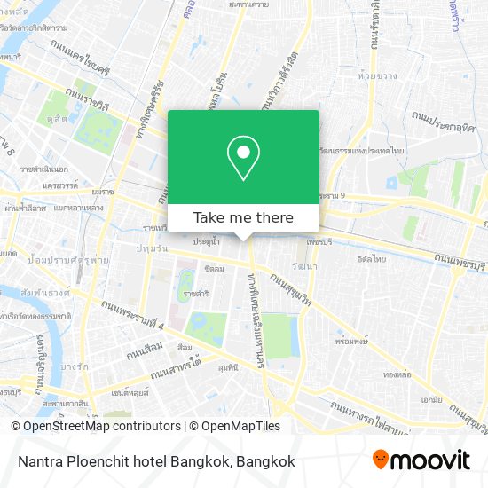 Nantra Ploenchit hotel Bangkok map