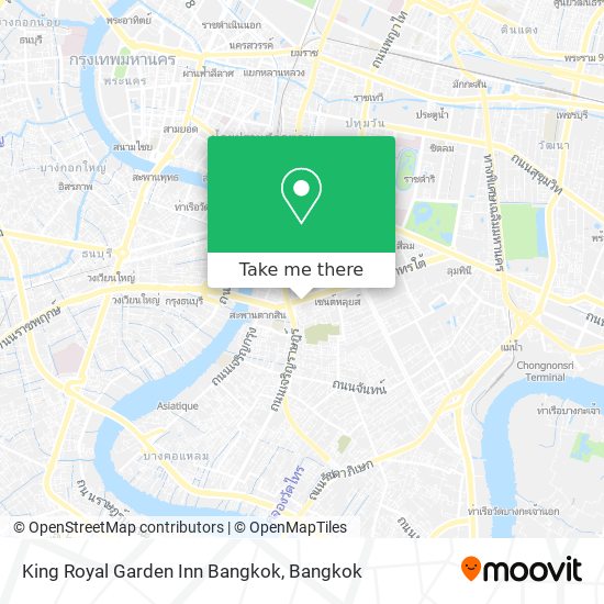 King Royal Garden Inn Bangkok map