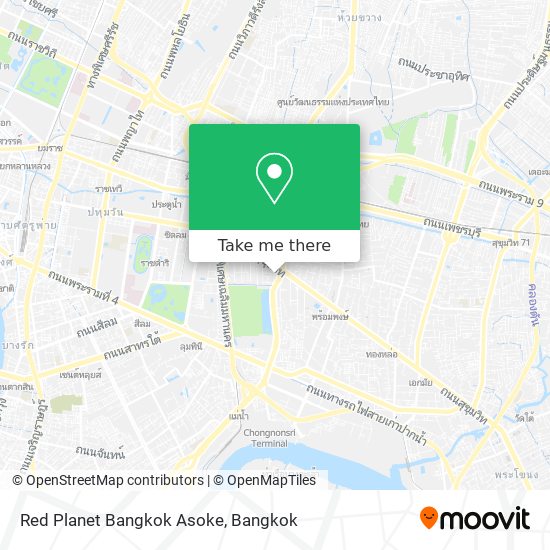 Red Planet Bangkok Asoke map