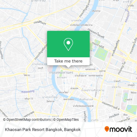 Khaosan Park Resort Bangkok map