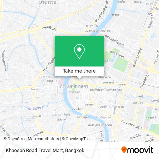 Khaosan Road Travel Mart map