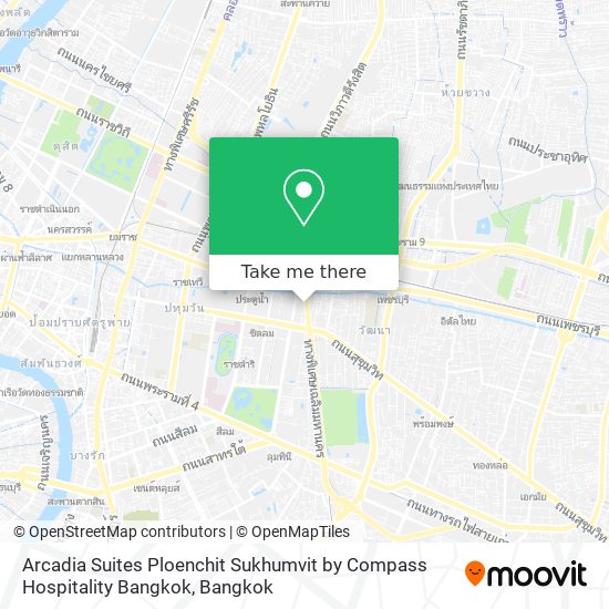 Arcadia Suites Ploenchit Sukhumvit by Compass Hospitality Bangkok map