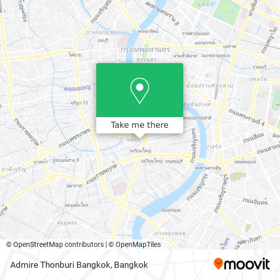 Admire Thonburi Bangkok map