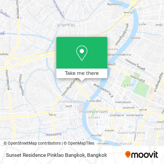 Sunset Residence Pinklao Bangkok map