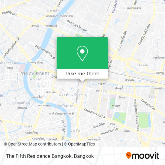 The Fifth Residence Bangkok map