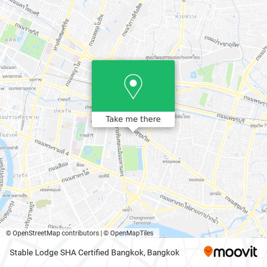 Stable Lodge SHA Certified Bangkok map