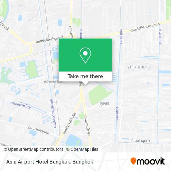 Asia Airport Hotel Bangkok map