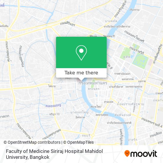 Faculty of Medicine Siriraj Hospital Mahidol University map