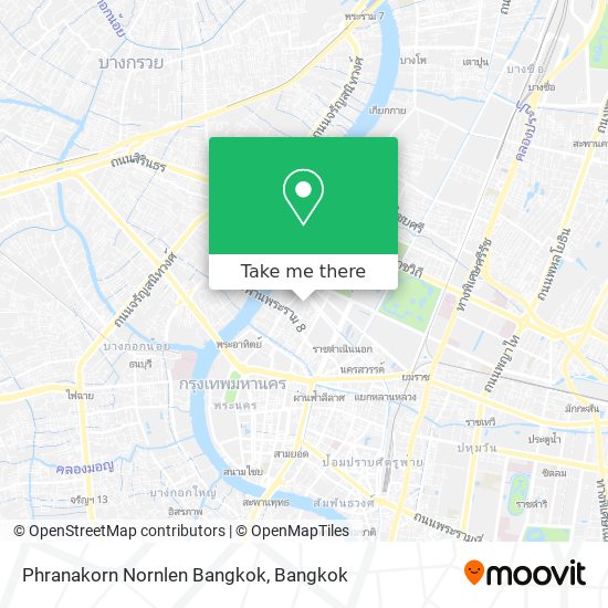 Phranakorn Nornlen Bangkok map