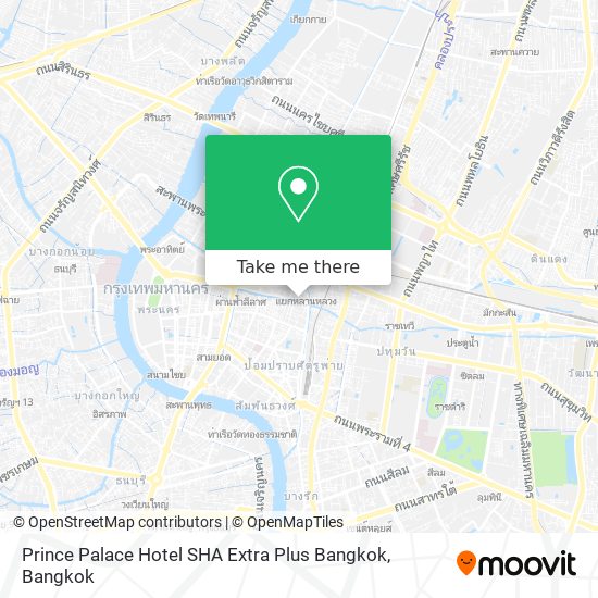 Prince Palace Hotel SHA Extra Plus Bangkok map