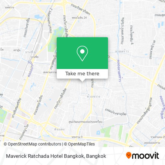 Maverick Ratchada Hotel Bangkok map