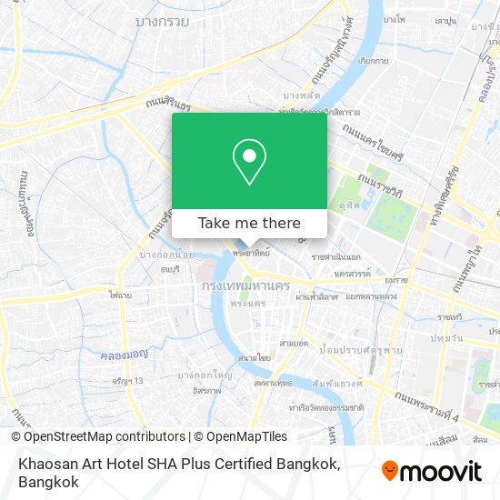 Khaosan Art Hotel SHA Plus Certified Bangkok map
