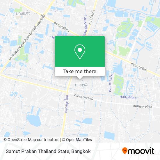 Samut Prakan Thailand State map