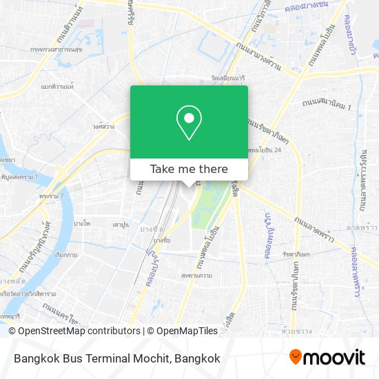 Bangkok Bus Terminal Mochit map