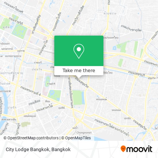 City Lodge Bangkok map