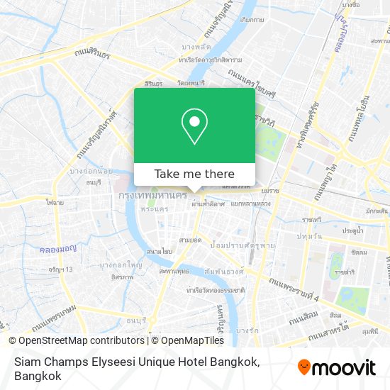 Siam Champs Elyseesi Unique Hotel Bangkok map