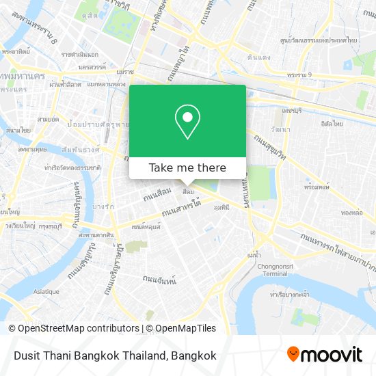 Dusit Thani Bangkok Thailand map