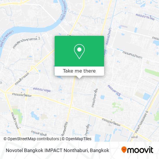 Novotel Bangkok IMPACT Nonthaburi map