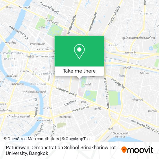 Patumwan Demonstration School Srinakharinwirot University map