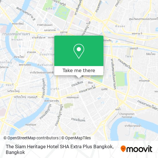 The Siam Heritage Hotel SHA Extra Plus Bangkok map