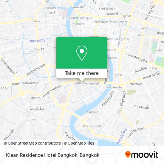 Klean Residence Hotel Bangkok map