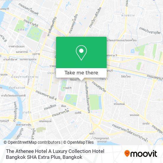 The Athenee Hotel A Luxury Collection Hotel Bangkok SHA Extra Plus map