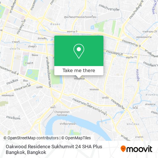 Oakwood Residence Sukhumvit 24 SHA Plus Bangkok map