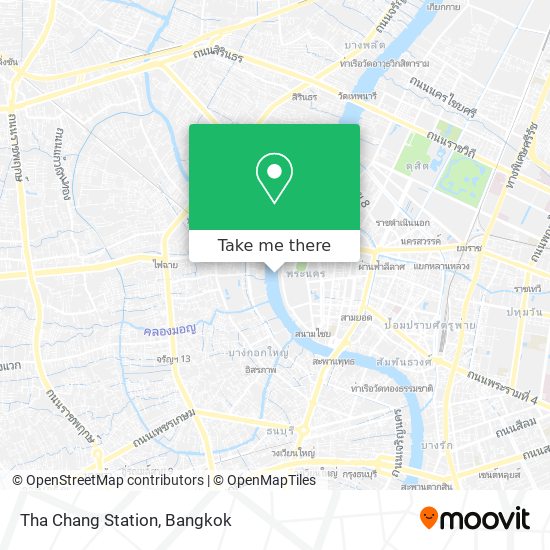 Tha Chang Station map