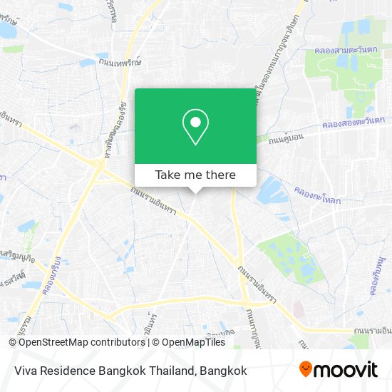 Viva Residence Bangkok Thailand map