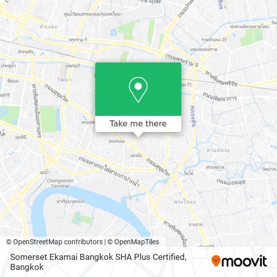 Somerset Ekamai Bangkok SHA Plus Certified map