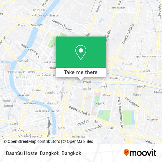 BaanSu Hostel Bangkok map