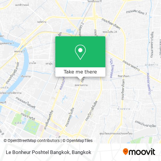Le Bonheur Poshtel Bangkok map