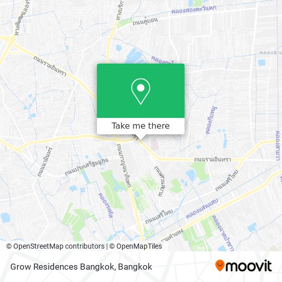 Grow Residences Bangkok map