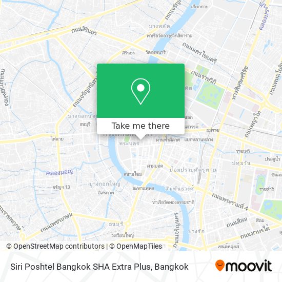 Siri Poshtel Bangkok SHA Extra Plus map