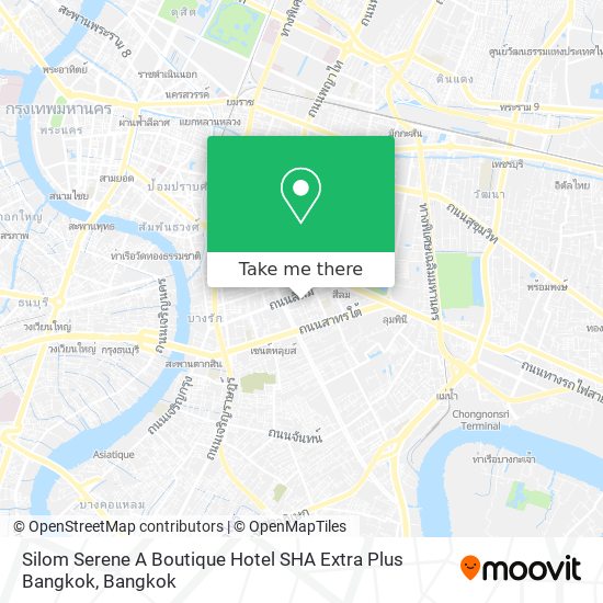 Silom Serene A Boutique Hotel SHA Extra Plus Bangkok map