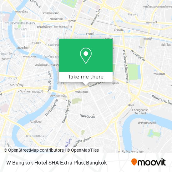 W Bangkok Hotel SHA Extra Plus map