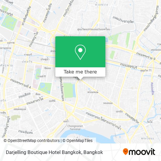 Darjelling Boutique Hotel Bangkok map