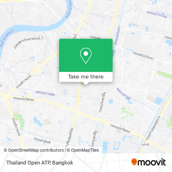 Thailand Open ATP map