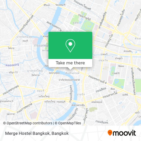 Merge Hostel Bangkok map