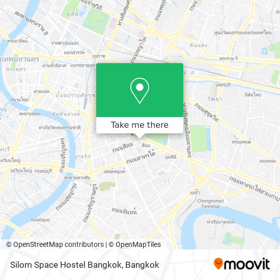 Silom Space Hostel Bangkok map