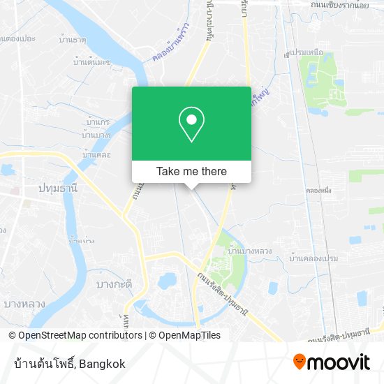 บ้านต้นโพธิ์ map