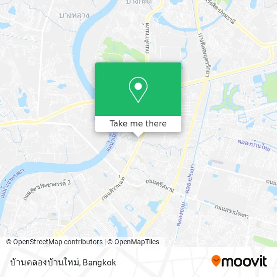 บ้านคลองบ้านใหม่ map