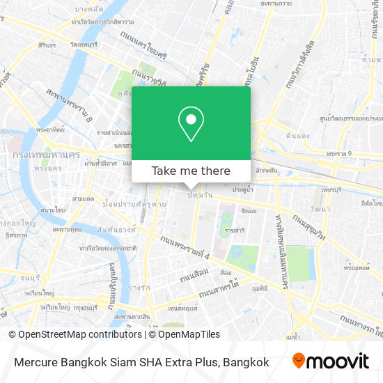 Mercure Bangkok Siam SHA Extra Plus map