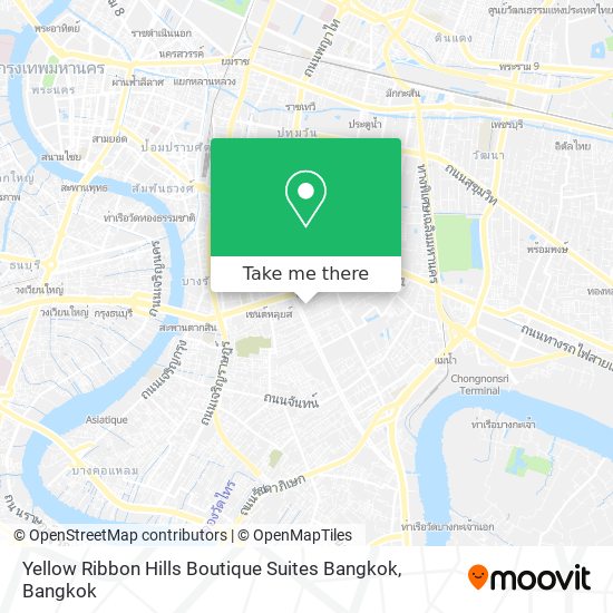 Yellow Ribbon Hills Boutique Suites Bangkok map