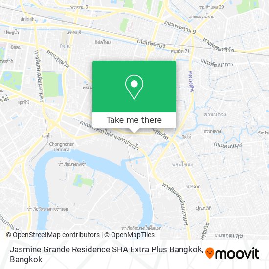 Jasmine Grande Residence SHA Extra Plus Bangkok map