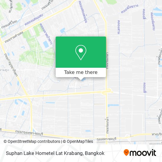 Suphan Lake Hometel Lat Krabang map