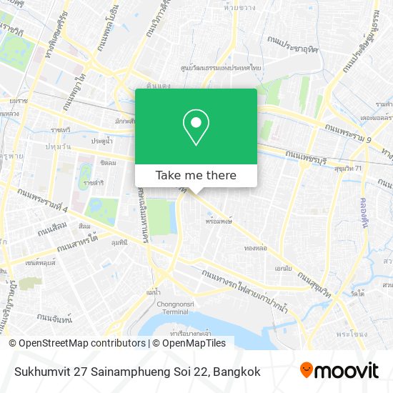 Sukhumvit 27 Sainamphueng Soi 22 map