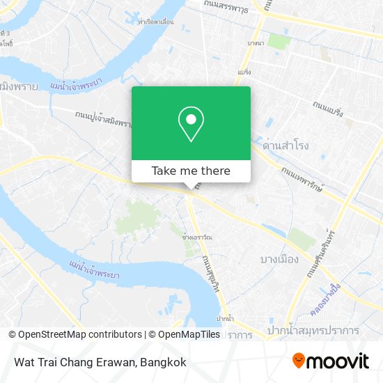 Wat Trai Chang Erawan map