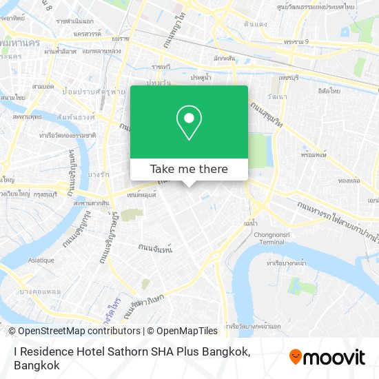 I Residence Hotel Sathorn SHA Plus Bangkok map